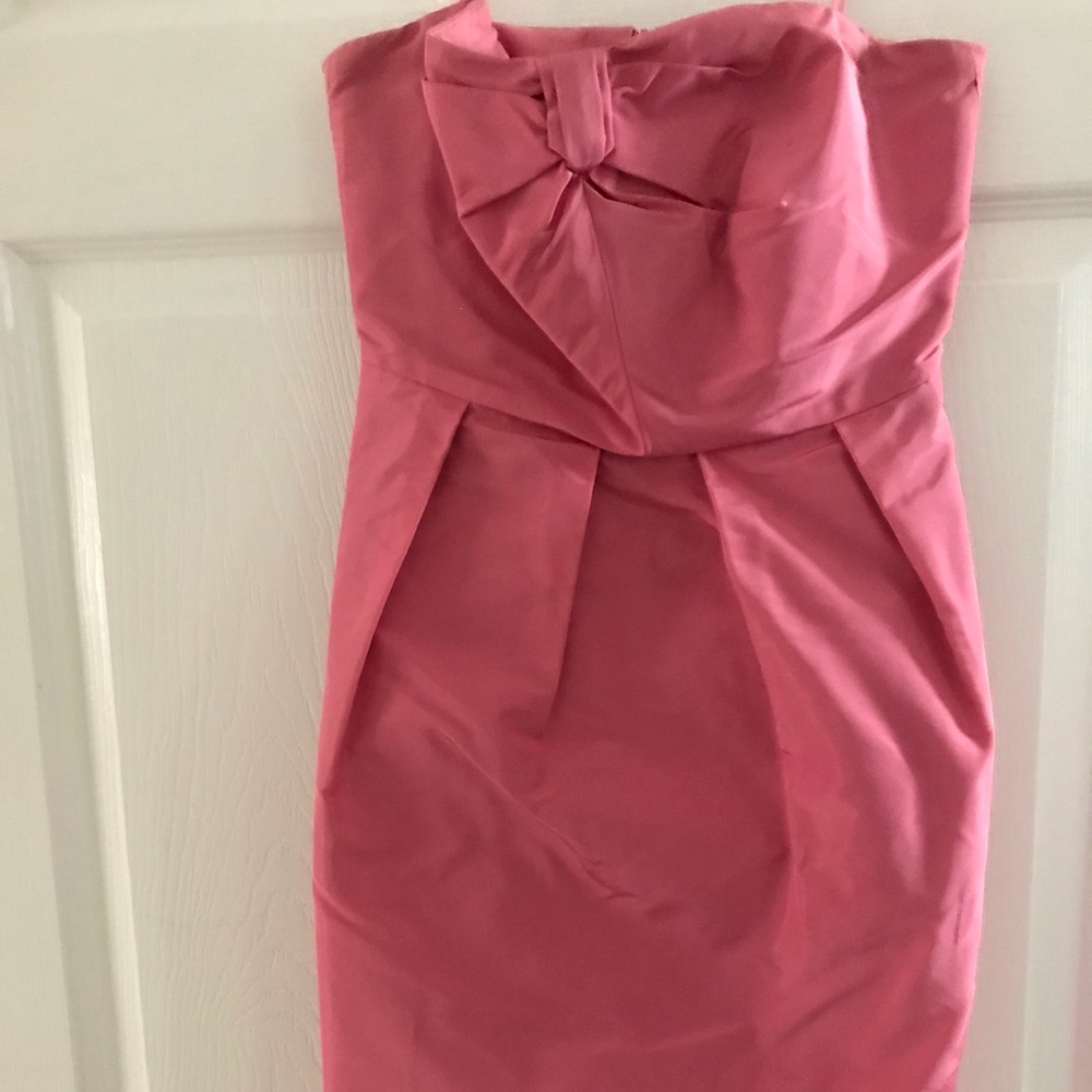 J Crew pink taffeta party dress 0P
